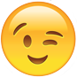 emoji zwinkern